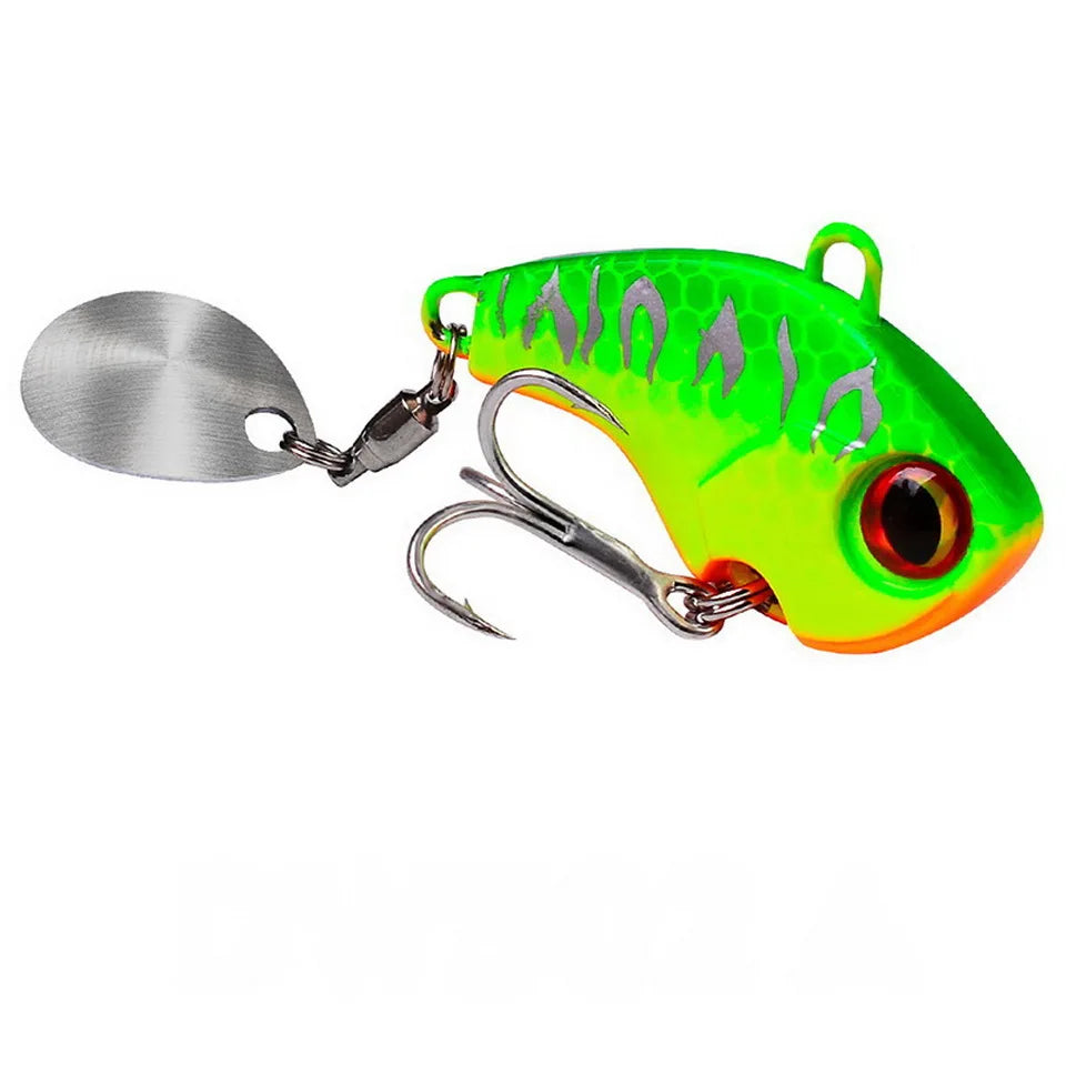 Fishing Lures Wobble Rotating Metal Vib Vibration