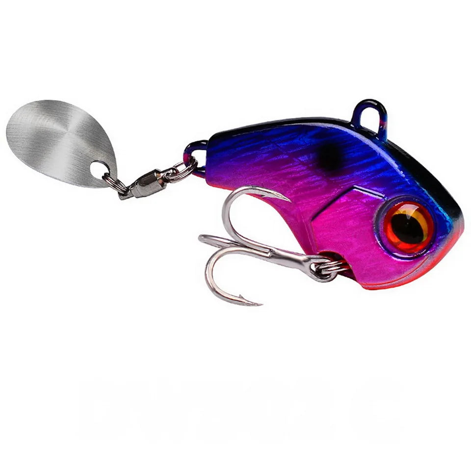 Fishing Lures Wobble Rotating Metal Vib Vibration