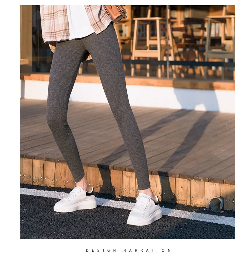 Ribbed leggings for women 2025 high waist