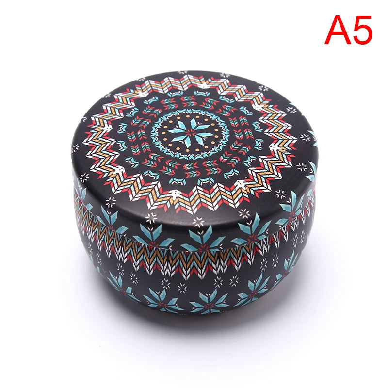 Scented candles Empty Box with flowers