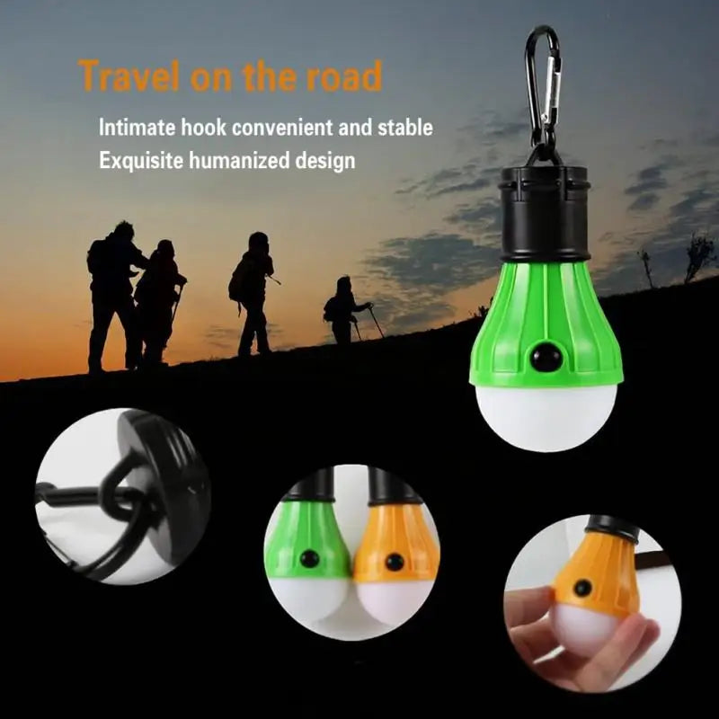 Draagbare kampeerlamp, mini-ledlamp, noodlamp, 3 verlichtingsstanden,