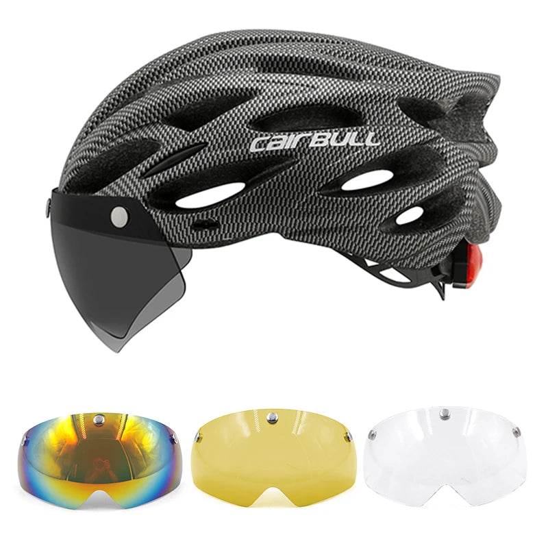 Fietshelm Licht Race Mtb Mountainbike Fiets Led