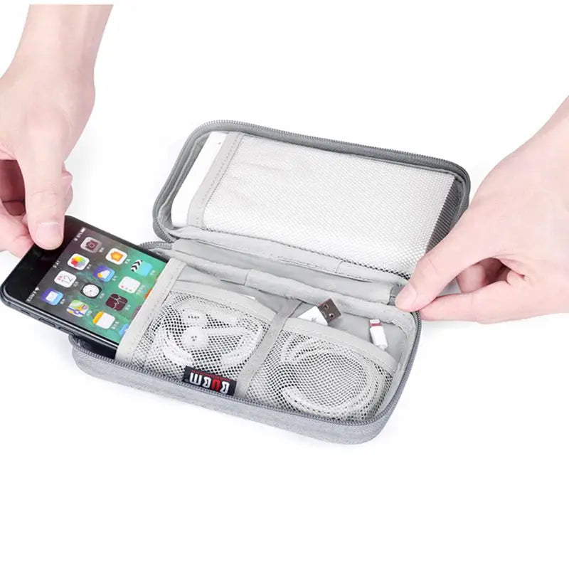 Durable Polyester Power Bank Pouch Storage Bag Mini Protable