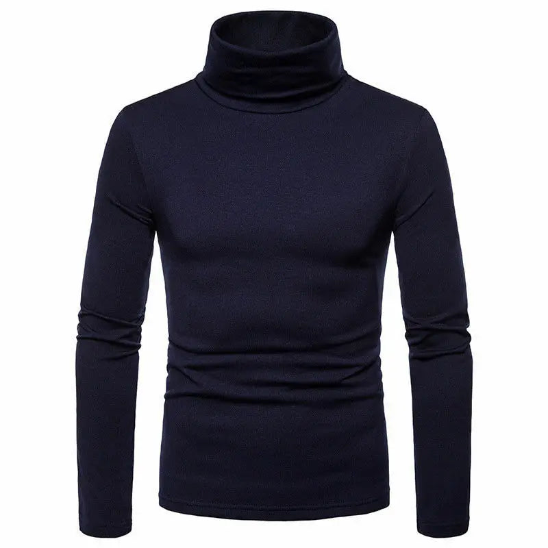 Men's Sweaters Winter Autumn Turtleneck Long Sleeve Plain