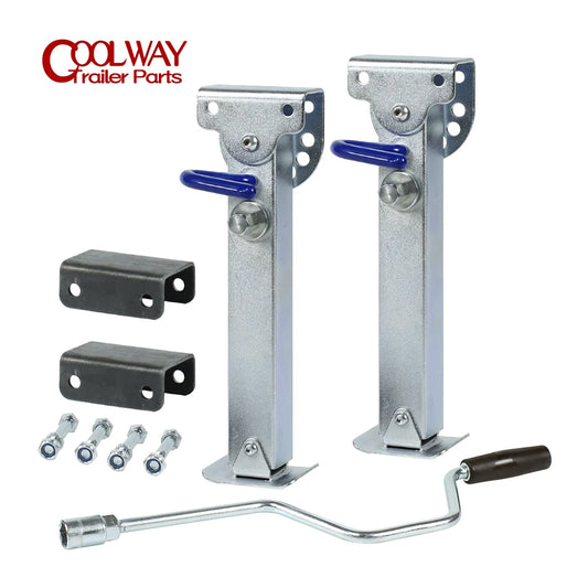 2PCS Trailer Stabilser Legs With a Handler  350~490mm Caravan Parking