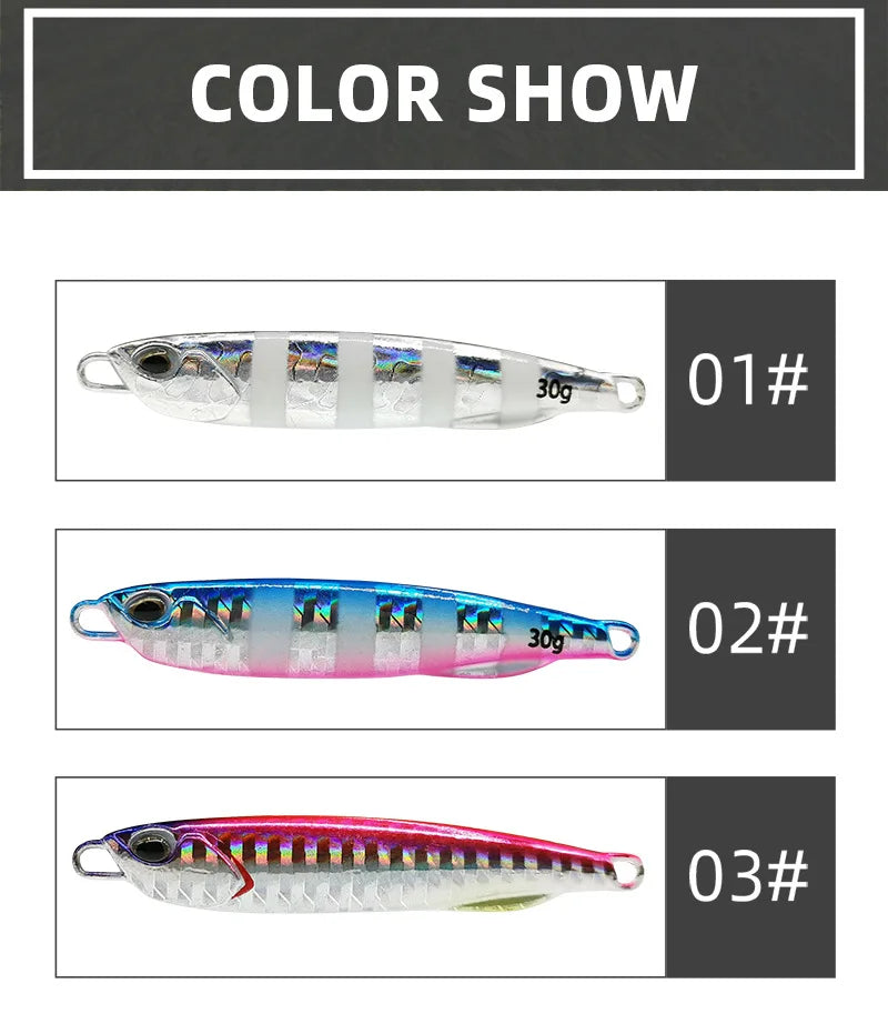 2021 Japen Metal Cast Jig Spoon 10/15/20/30/40/50g