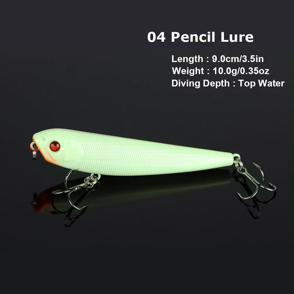 Goture 5pcs/lot Night Fishing Lure Kits