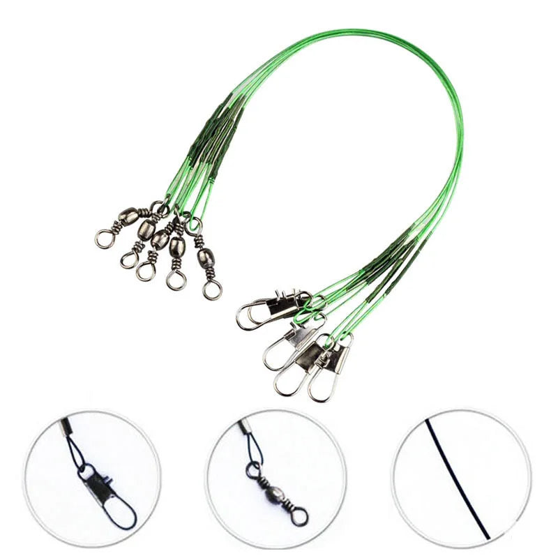 20 pcs/lot Stainless Steel Wire Leader 15cm/21cm/30cm