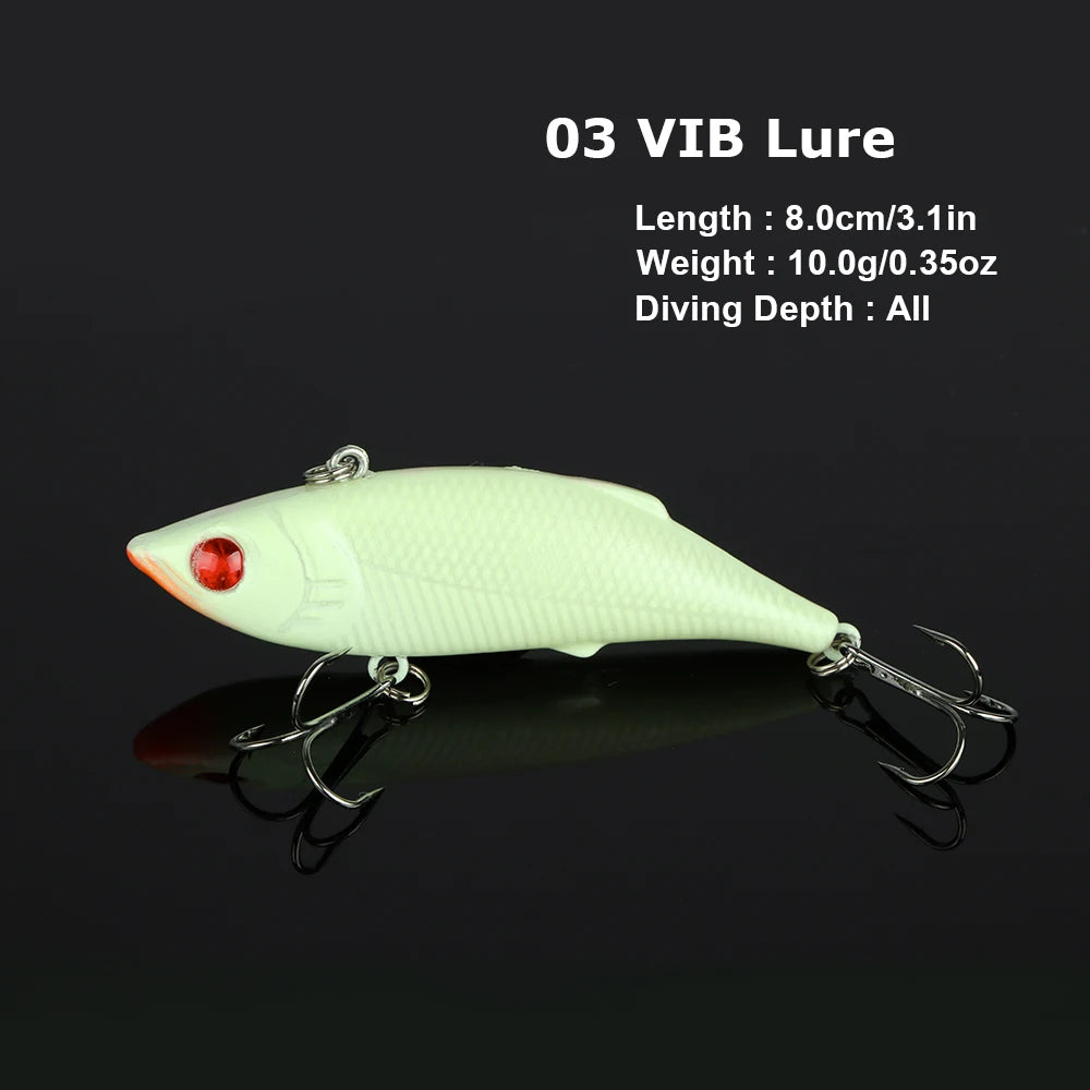Goture 5pcs/lot Night Fishing Lure Kits