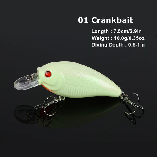 Goture 5pcs/lot Night Fishing Lure Kits