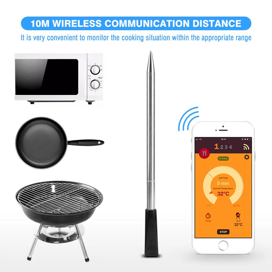 Vlees Voedsel Steak Thermometer Draadloos Digitaal