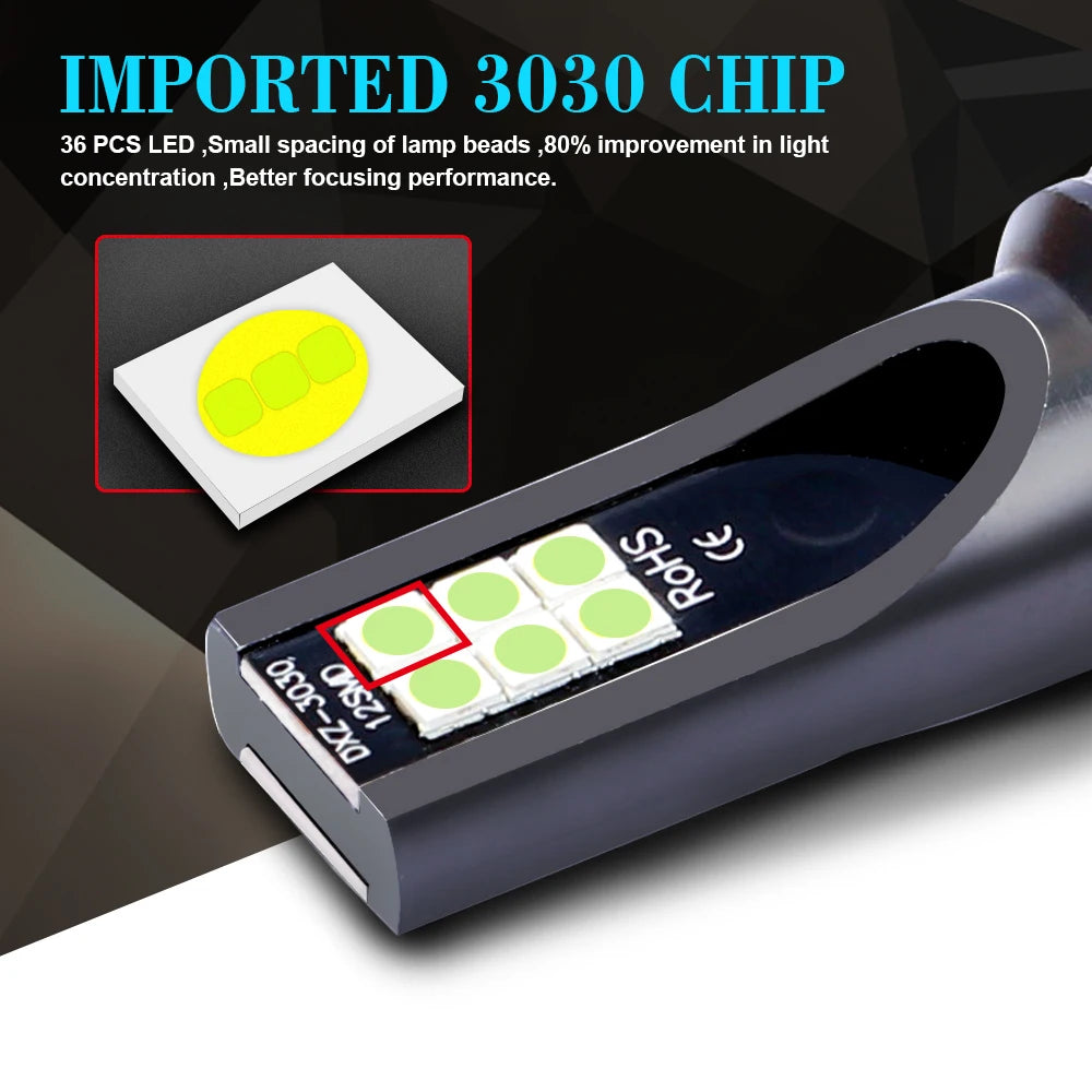 2Pcs 9005 9006 LED Headlight H11 H8 H9 H10 H1 H3