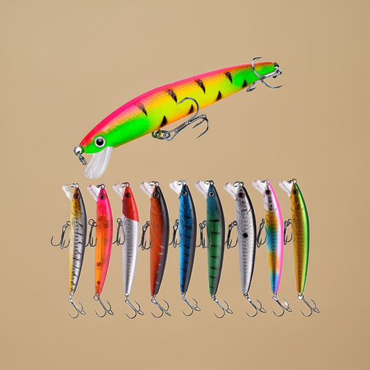 10 Pcs Fishing Lure Set Mini Fishing