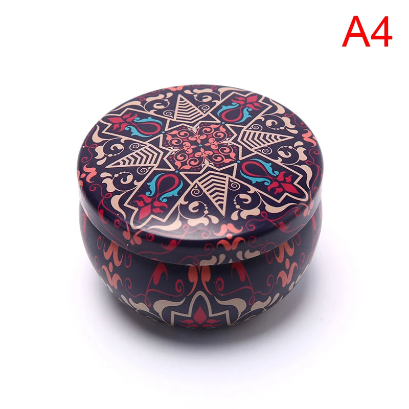 Scented candles Empty Box with flowers