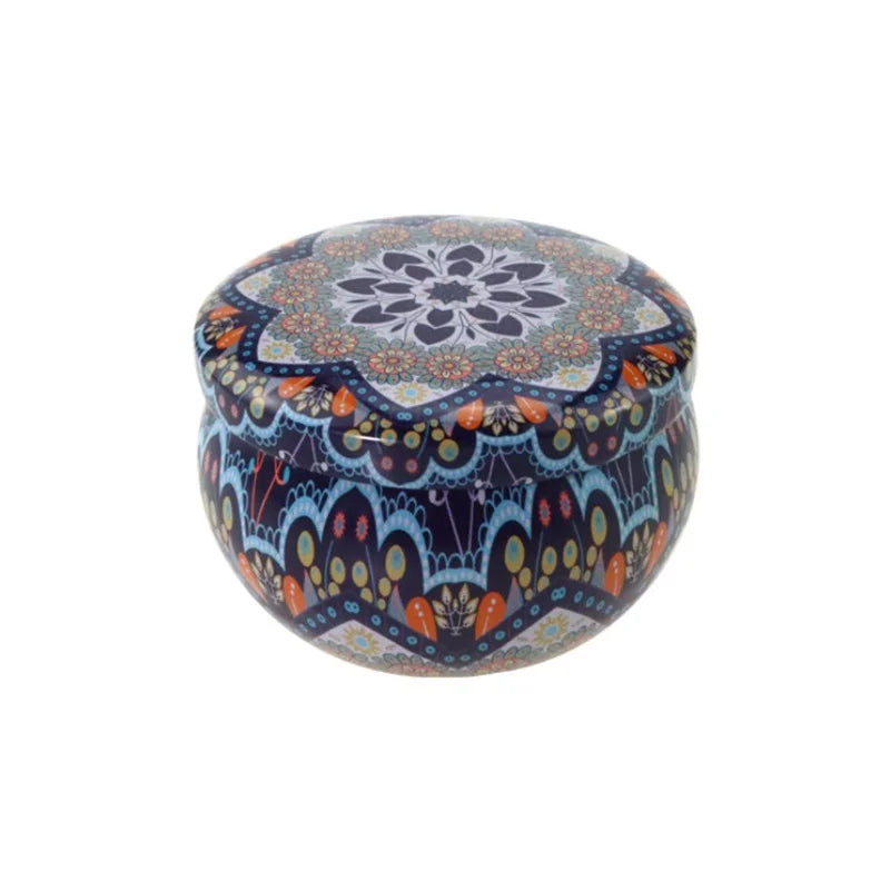 Scented candles Empty Box with flowers