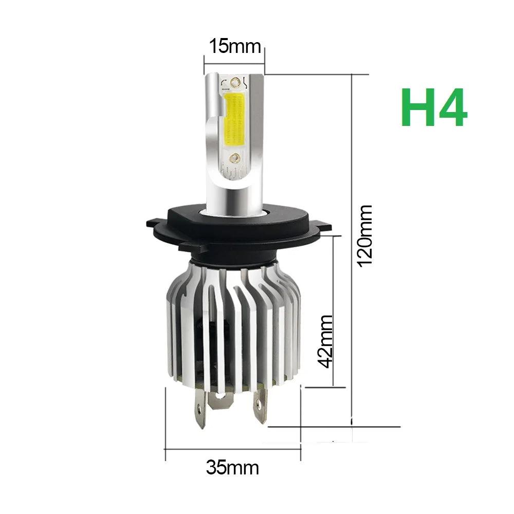 2pcs 60W 12000LM Car LED Headlight Bulbs