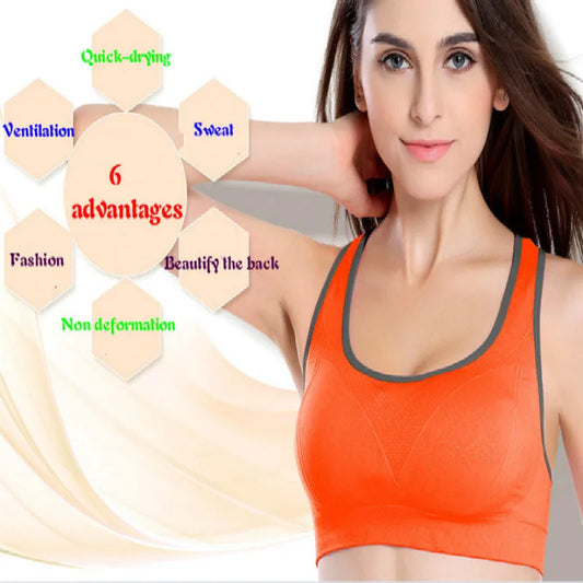 Women Sport Bras Sexy Seamless Yoga Shirts Sport Bra Top