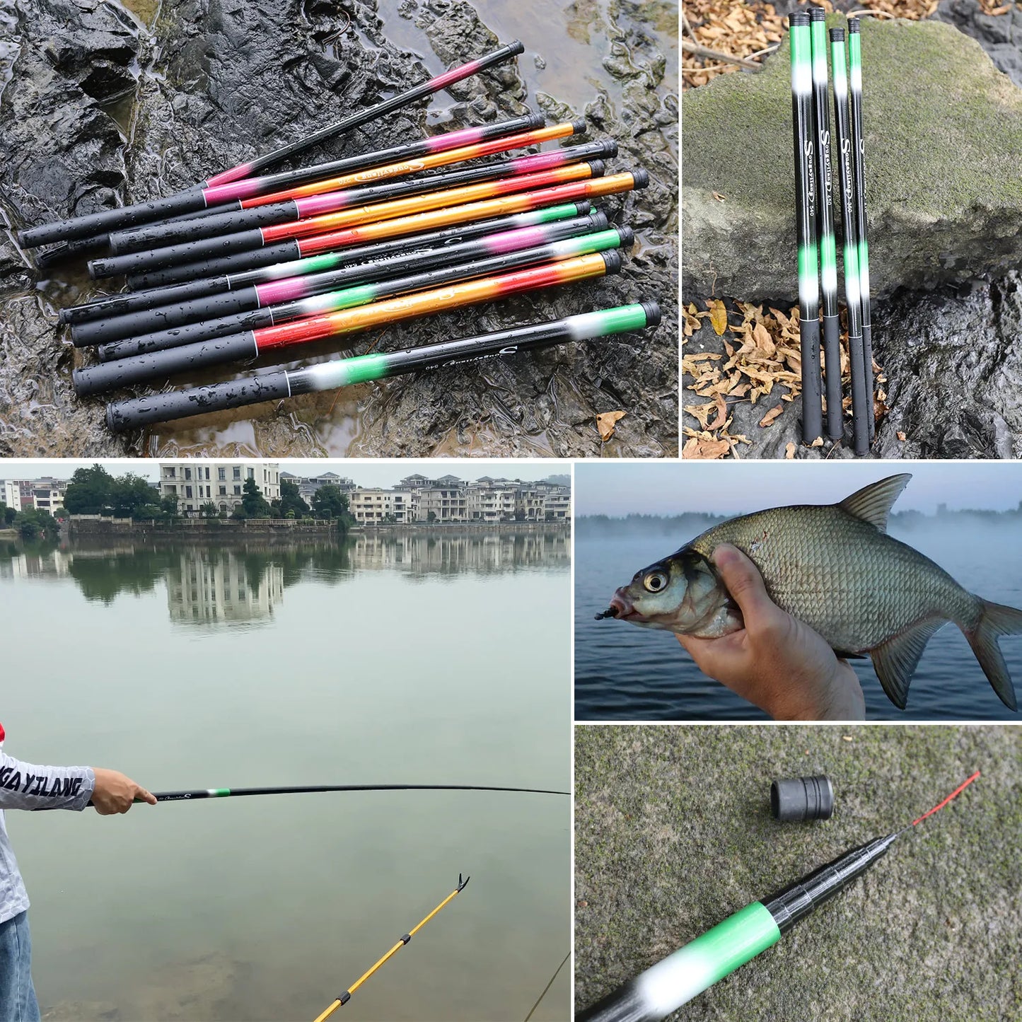 Sougayilang Carp Fishing Rod 2.7/3.6/4.5/5.4M Portable Ultra Light