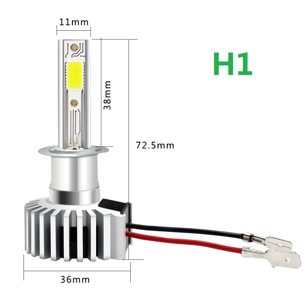 2pcs 60W 12000LM Car LED Headlight