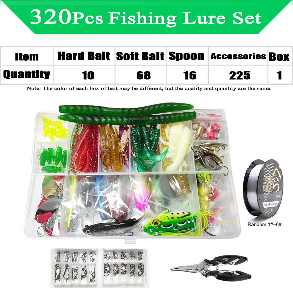 Fishing Lure Kit Soft and Hard Bait