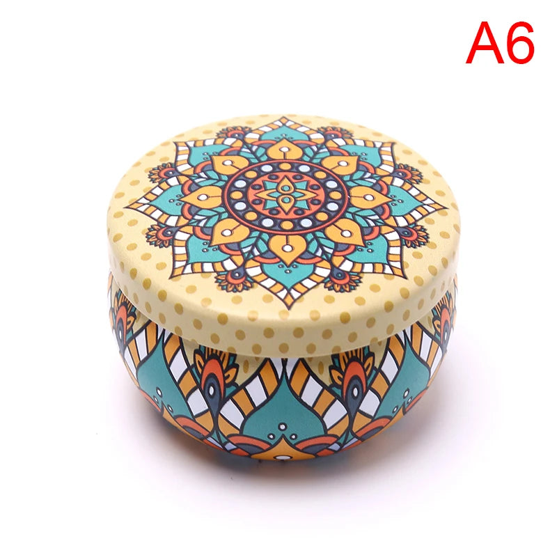 Scented candles Empty Box with flowers