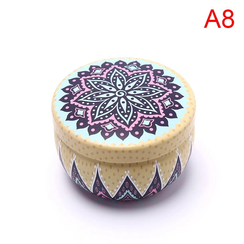 Scented candles Empty Box with flowers