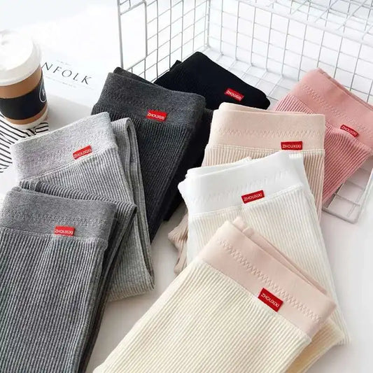 Ribbed leggings for women 2025 high waist
