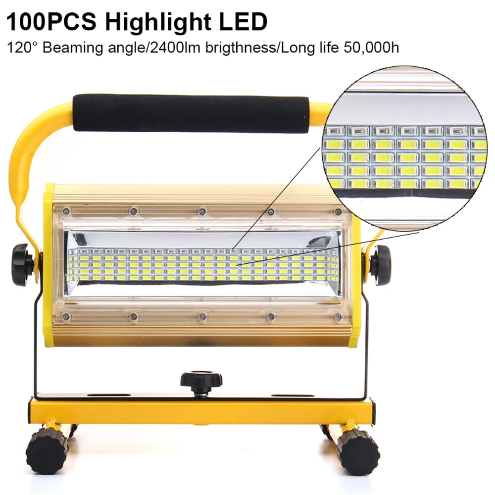 100W Rechargeable Flood Light