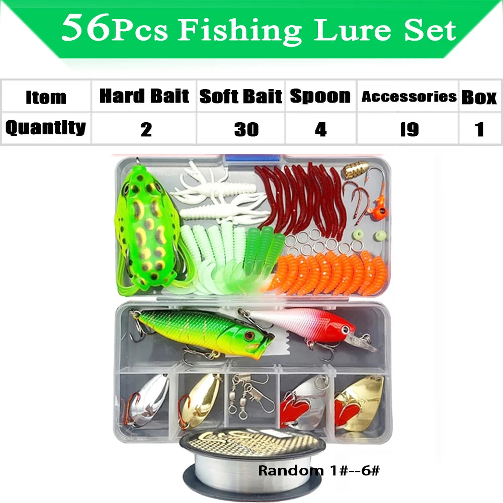 Fishing Lure Kit Soft and Hard Bait
