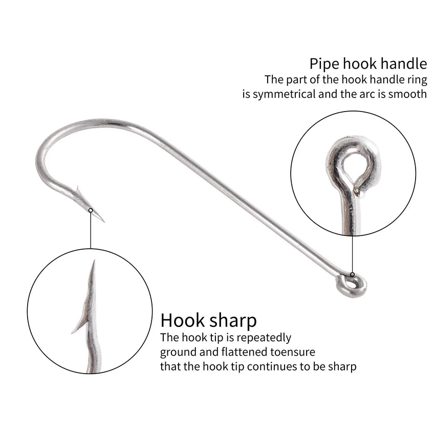10pcs Steel Wire Leader with Swivel Anti-bite Fishing Line 15/22.5cm