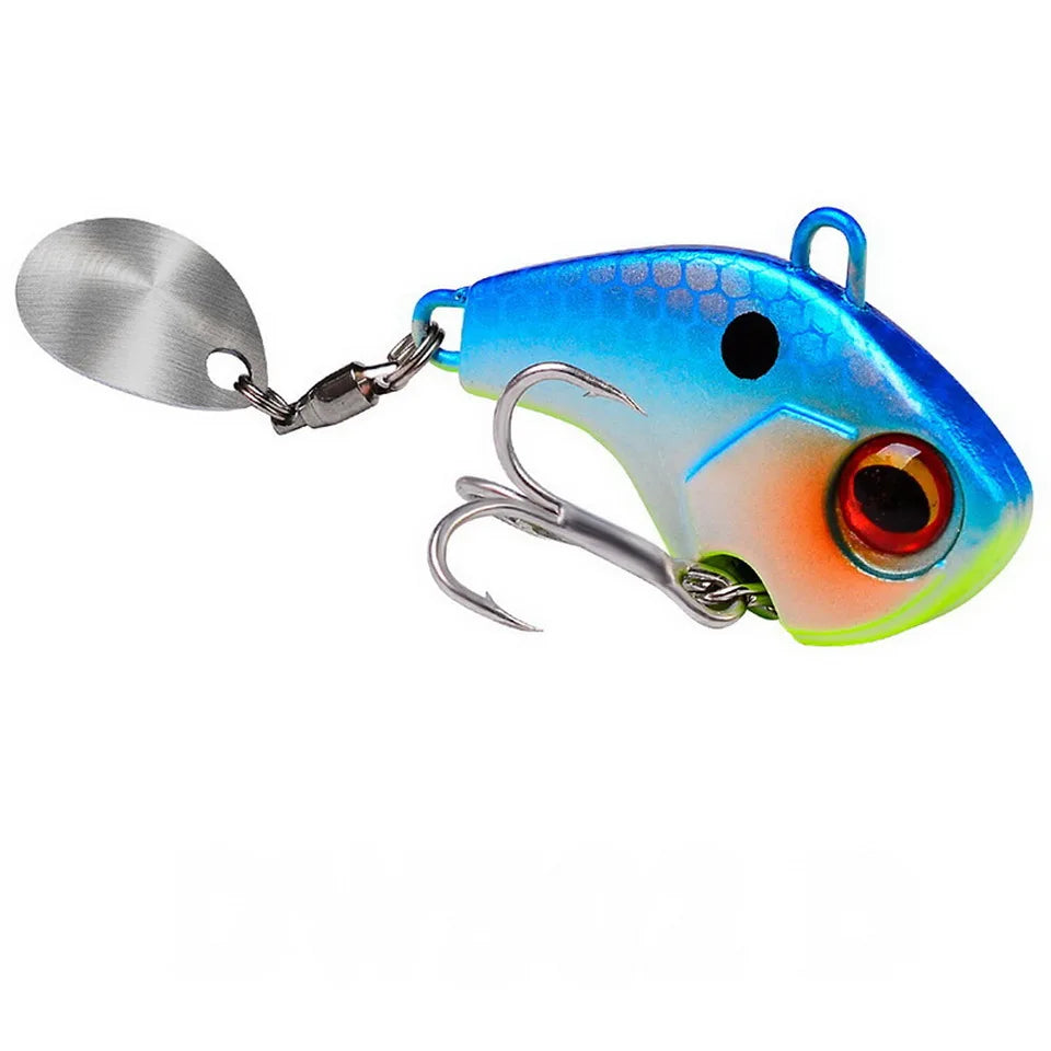 Fishing Lures Wobble Rotating Metal Vib Vibration