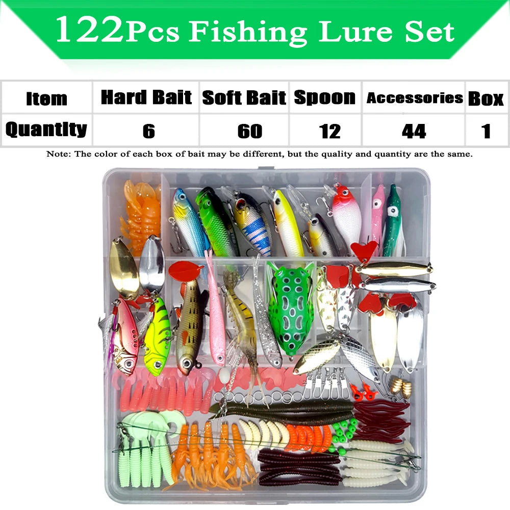 Fishing Lure Kit Soft and Hard Bait