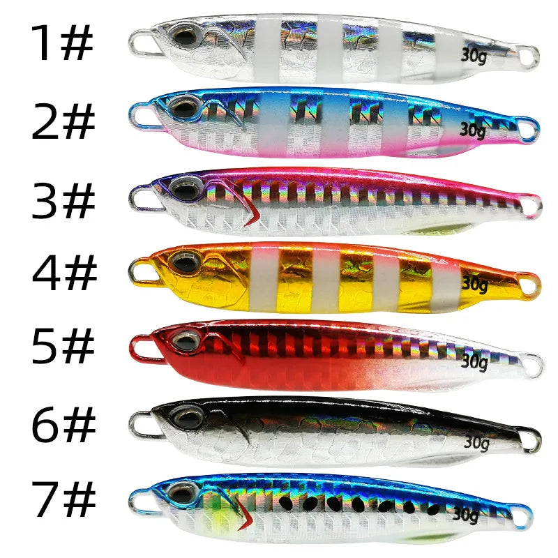 2021 Japen Metal Cast Jig Spoon 10/15/20/30/40/50g