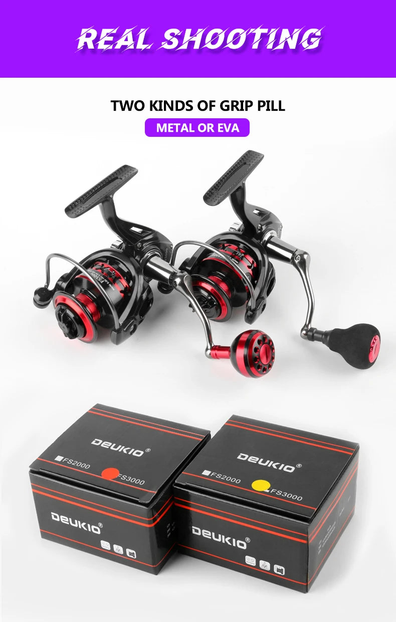 DEUKIO Fishing Reel 2000-7000 Max Drag 12KG