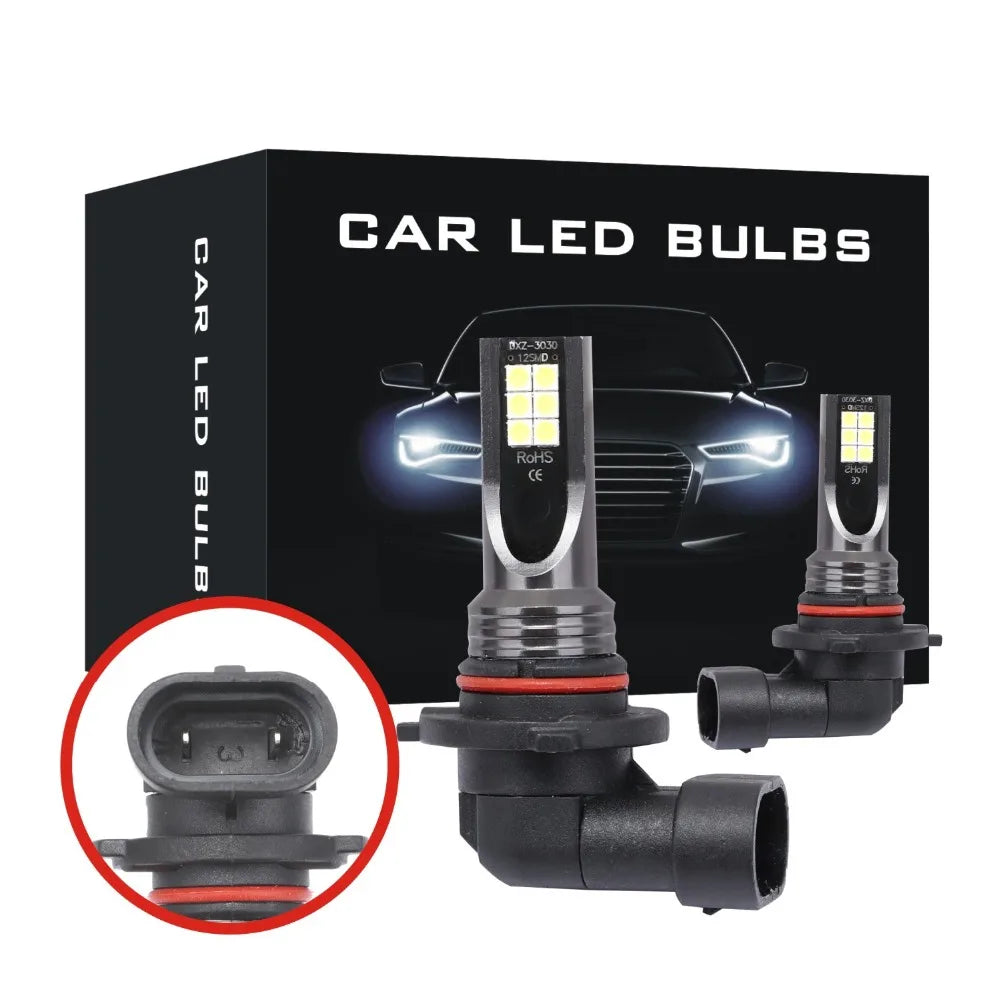 2Pcs 9005 9006 LED Headlight H11 H8 H9 H10 H1 H3