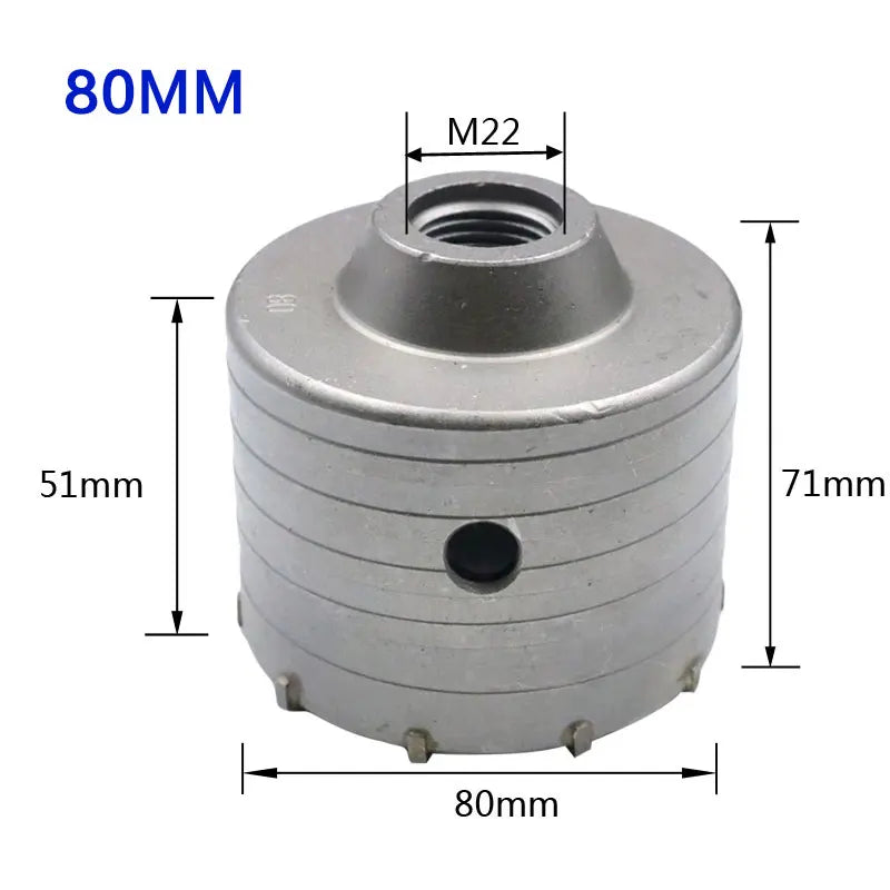 SDS Concrete Hole Saw 30-160mm Electric