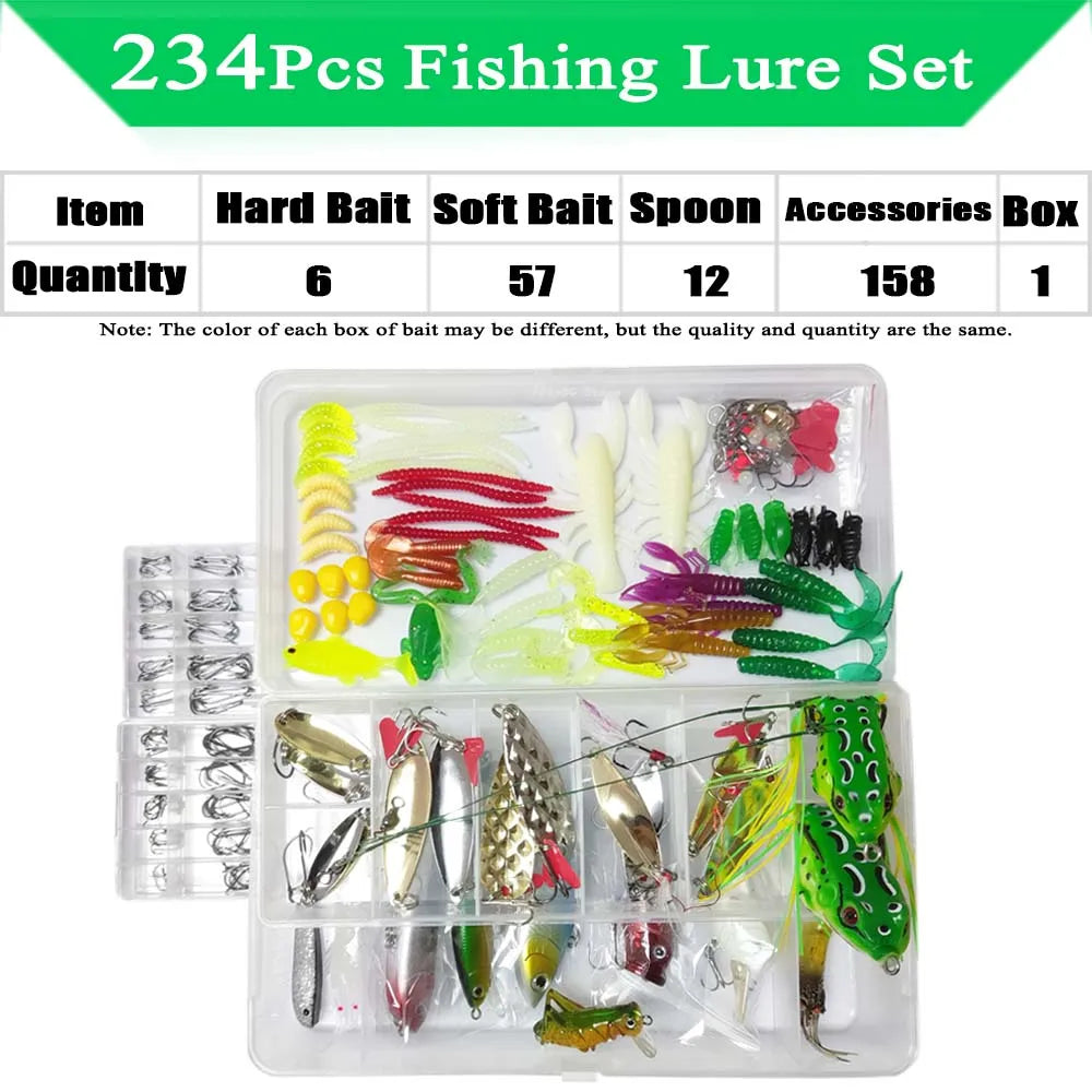 Fishing Lure Kit Soft and Hard Bait
