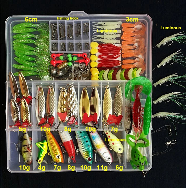 Kit Fishing Lures Set Hard Artificial Wobblers