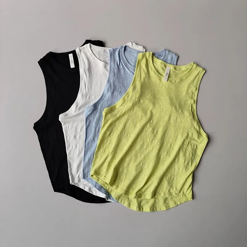 Women's Summer Sports Vest Thin Loose Printed