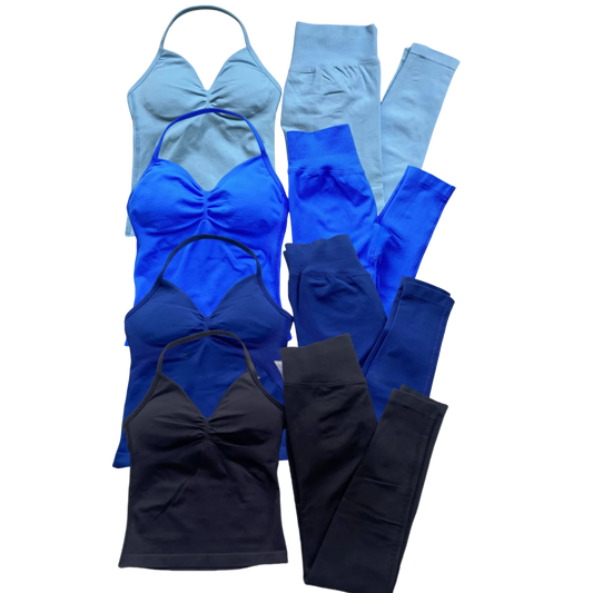 Fitness Girl Yoga Ladies 2-piece Set Long Neck Halter