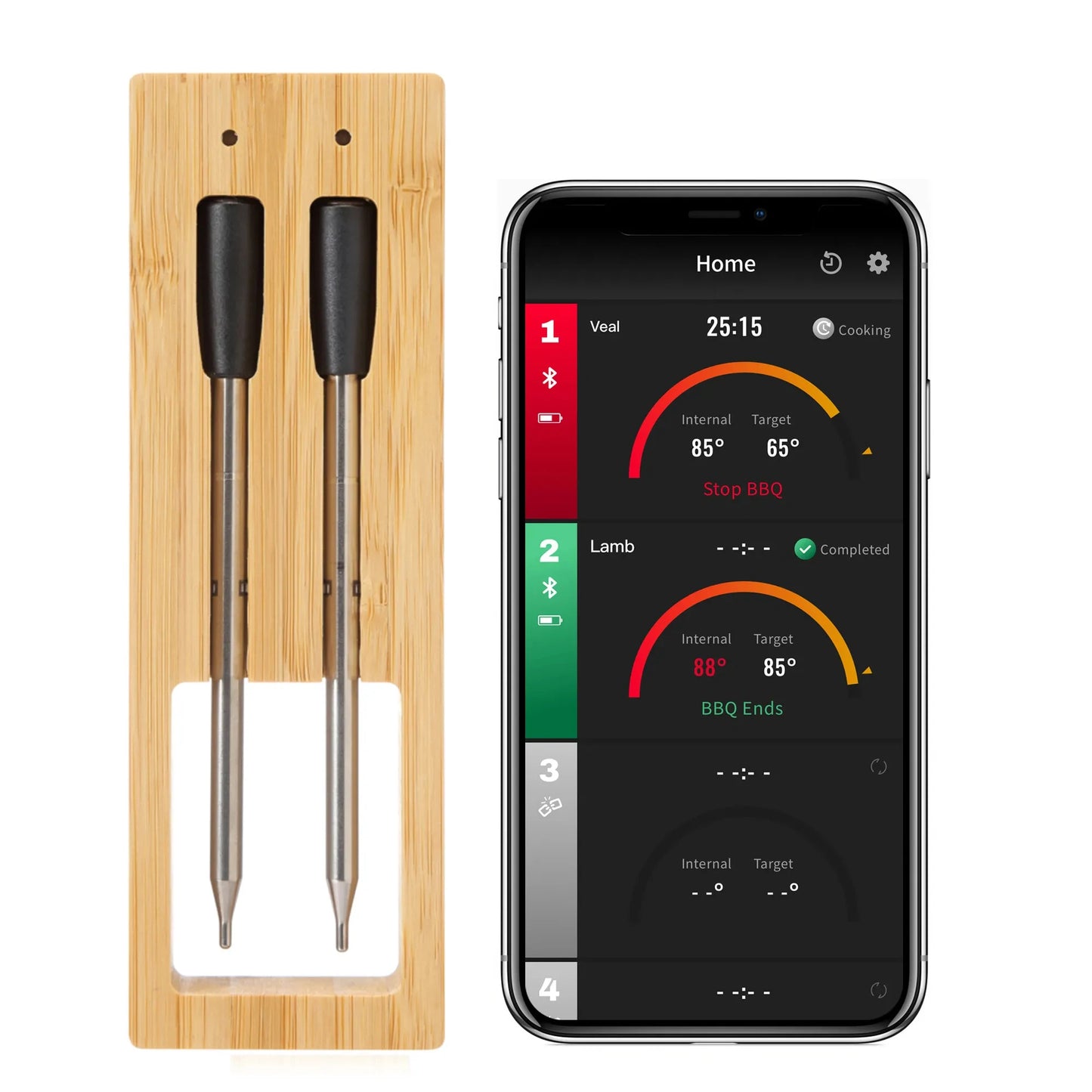 Smart Wireless Meat Food Thermometer Kitchen Cooking Tool Oven Grill BBQ