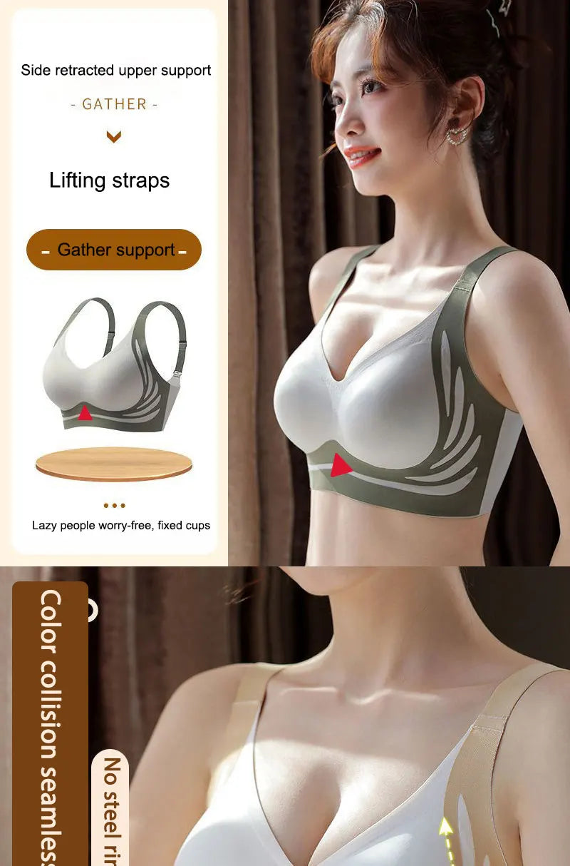 FINETOO Super Gather Draadloze Push-up BH Voor Dames