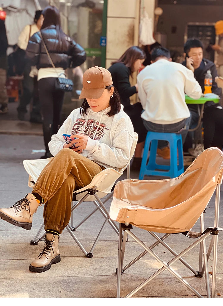 Outdoor Folding Moon Chair Portable Chair Camping