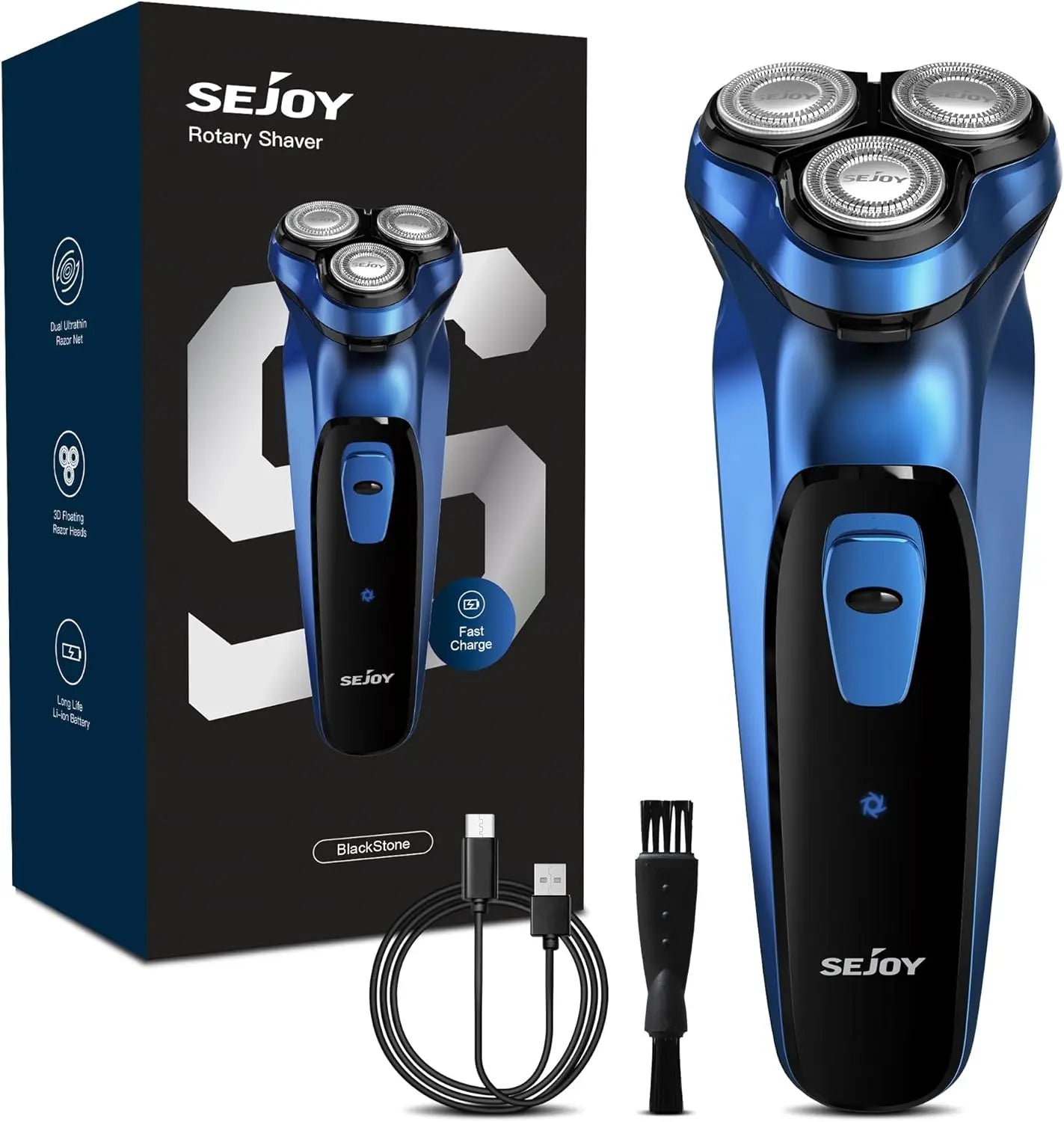 SEJOY Shaver Men USB Electric Shaver Powerful Beard Electric