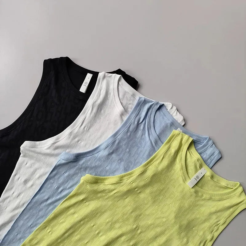 Women's Summer Sports Vest Thin Loose Printed