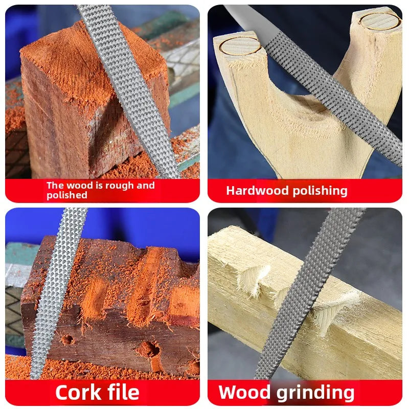 Woodworking file, small wooden file, coarse toothed mixed type file,