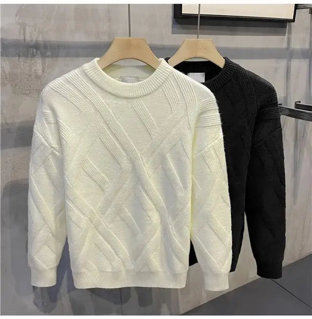 Sweater Men's Autumn and Winter Stripes Versatile New