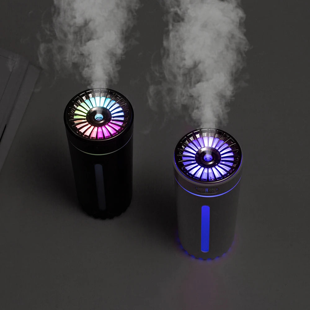 Draadloze autoluchtbevochtiger, draagbaar, 300 ml of USB-diffuser,