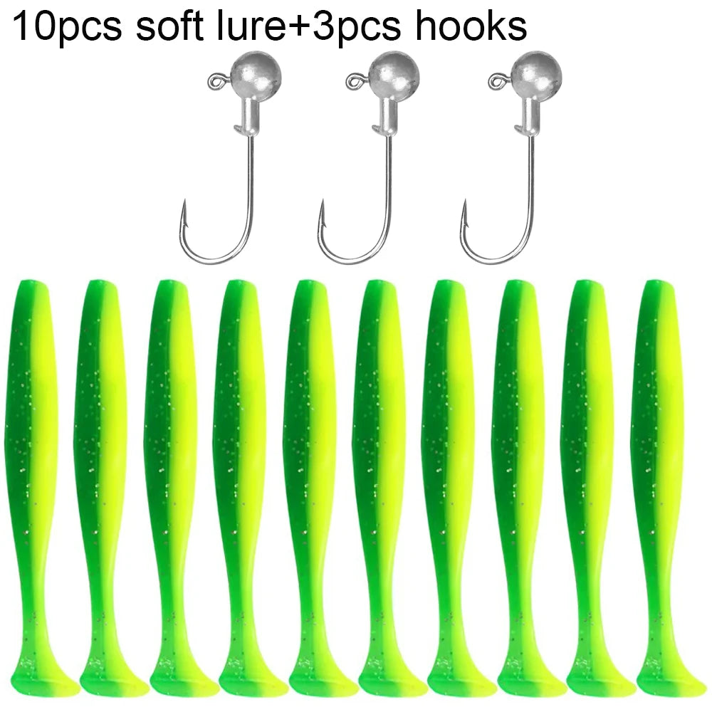 10PCS Soft Lure 5.5cm 7cm 10cm