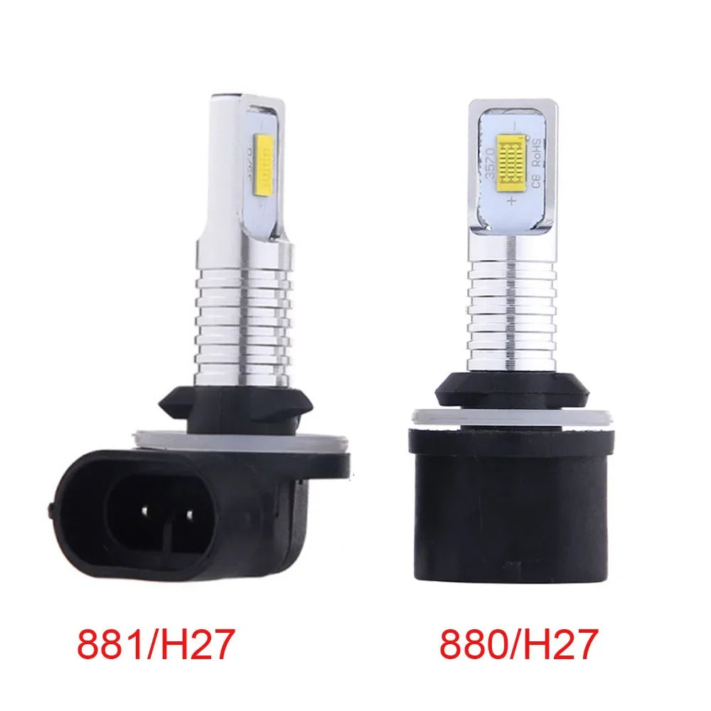 2Pcs H7 H4 Led Super Bright CSP Car Fog Light Bulbs